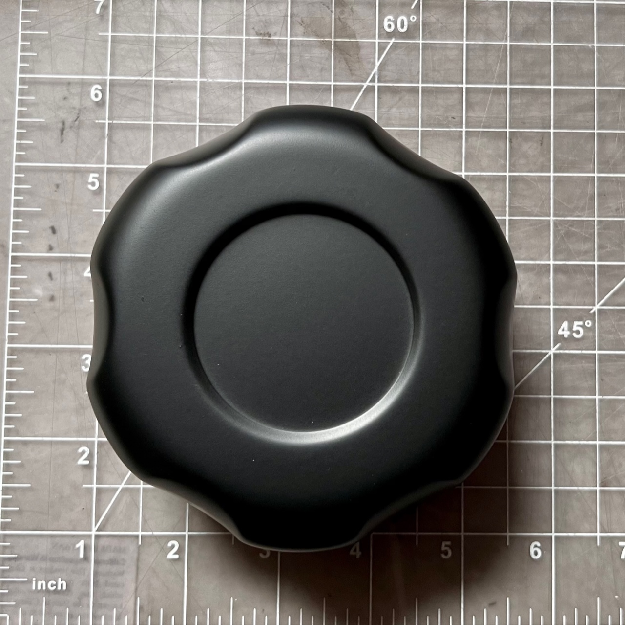 CAP006B CENTER CAPS : MATTE BLACK PUSH THRU CAPS (SET OF FOUR CAPS) - Image 3