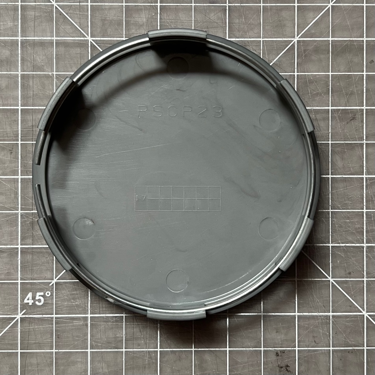 PSCP23GGM5 TR-1 STYLE CAPS : HIGH GLOSS DARK GUNMETAL (SET OF FOUR CAPS) - Image 3