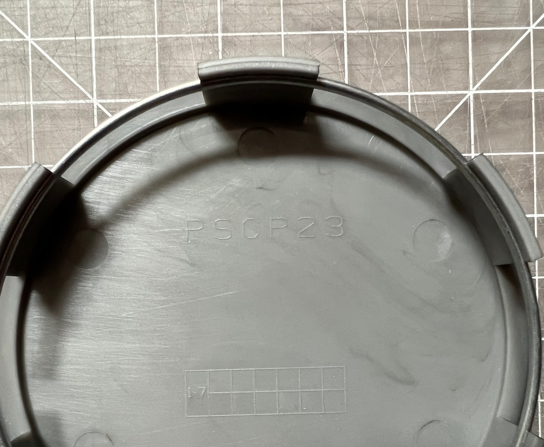 PSCP23GGM5 TR-1 STYLE CAPS : HIGH GLOSS DARK GUNMETAL (SET OF FOUR CAPS) - Image 4