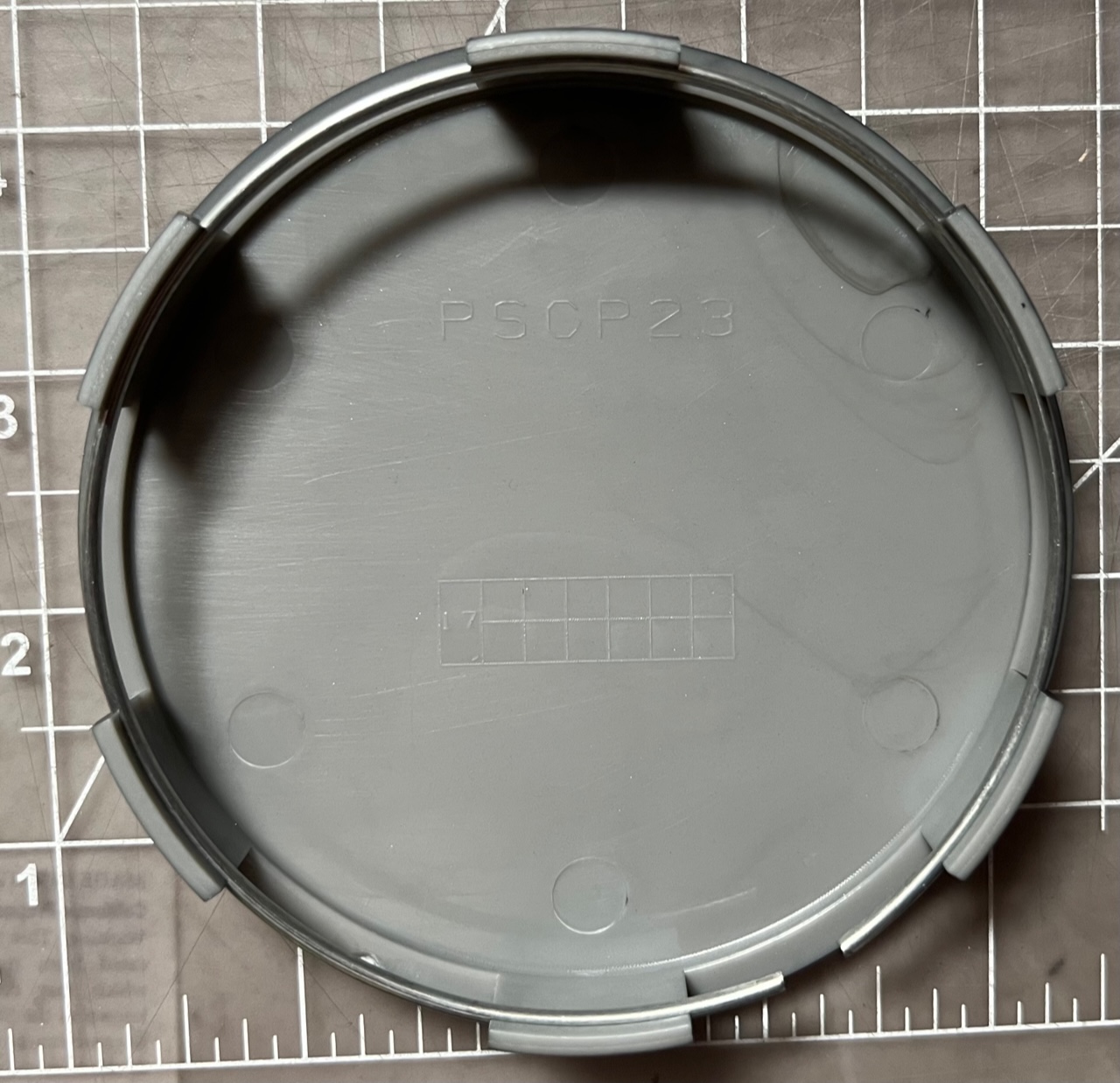 PSCP23GQS5 TR-1 STYLE CAPS : GRAPHITE GUNMETAL (SET OF FOUR CAPS) - Image 3