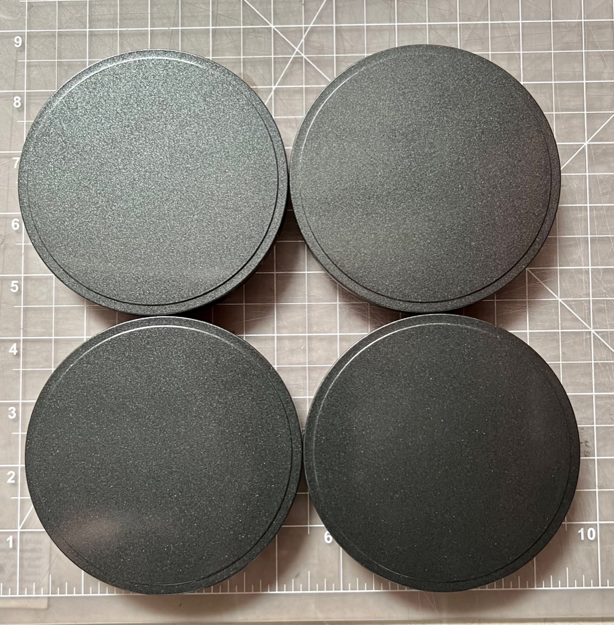 PSCP23GQS5 TR-1 STYLE CAPS : GRAPHITE GUNMETAL (SET OF FOUR CAPS) - Image 2