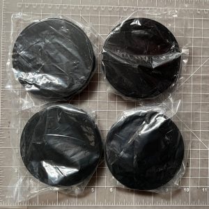 TR-1 MB CENTER CAPS : MATTE BLACK (SET OF FOUR CAPS)